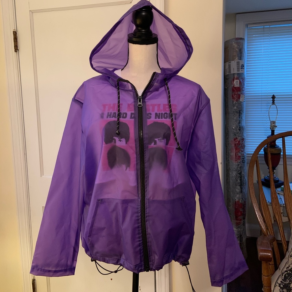 Wild Fable translucent rain jacket